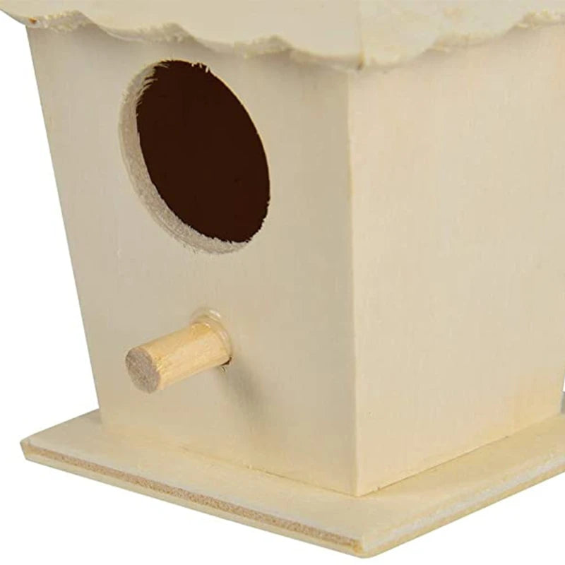 Solid Wood Birdhouse for Small Birds