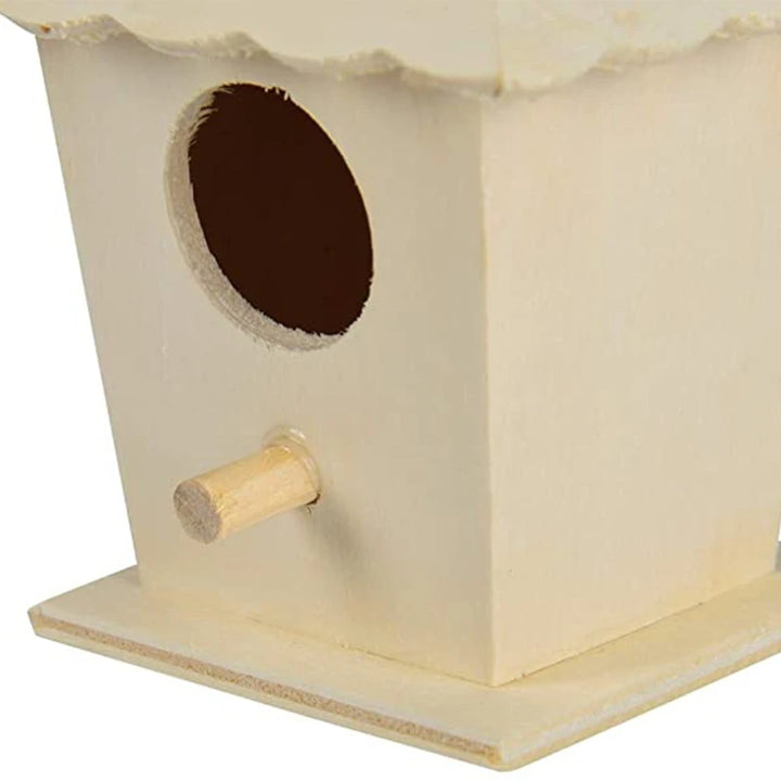 Solid Wood Birdhouse for Small Birds