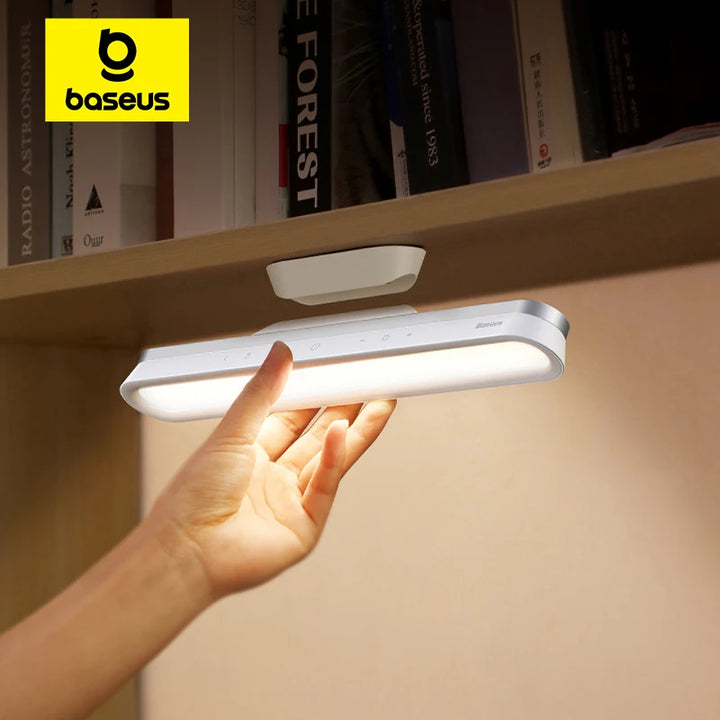 Magnetic LED Desk Lamp - Stepless Dimming, Chargeable Night Light for Closet and Wardrobe