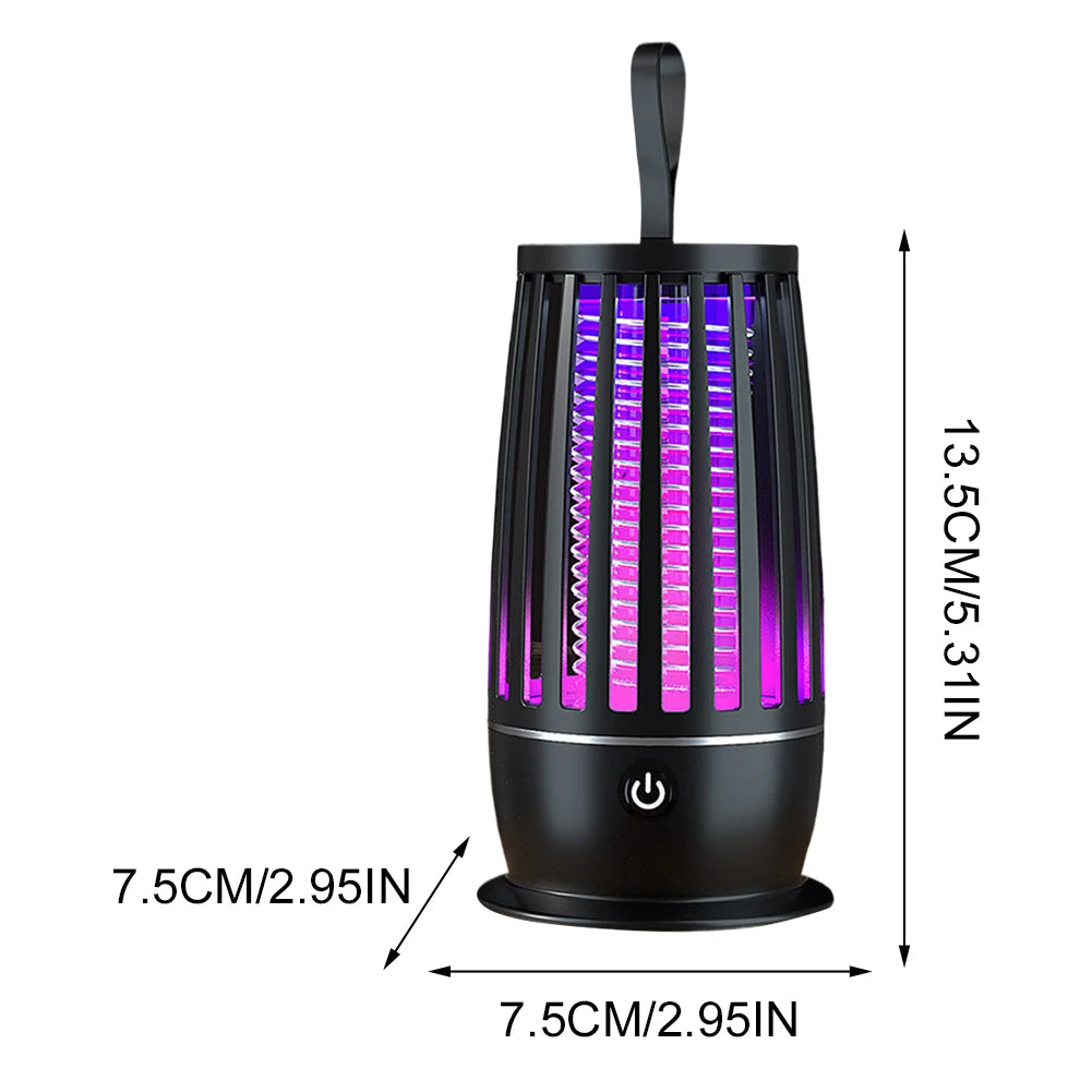 USB Rechargeable Mosquito Killer Lamp and Swatter | Outdoor Camping Insect Trap and Repellent Lantern