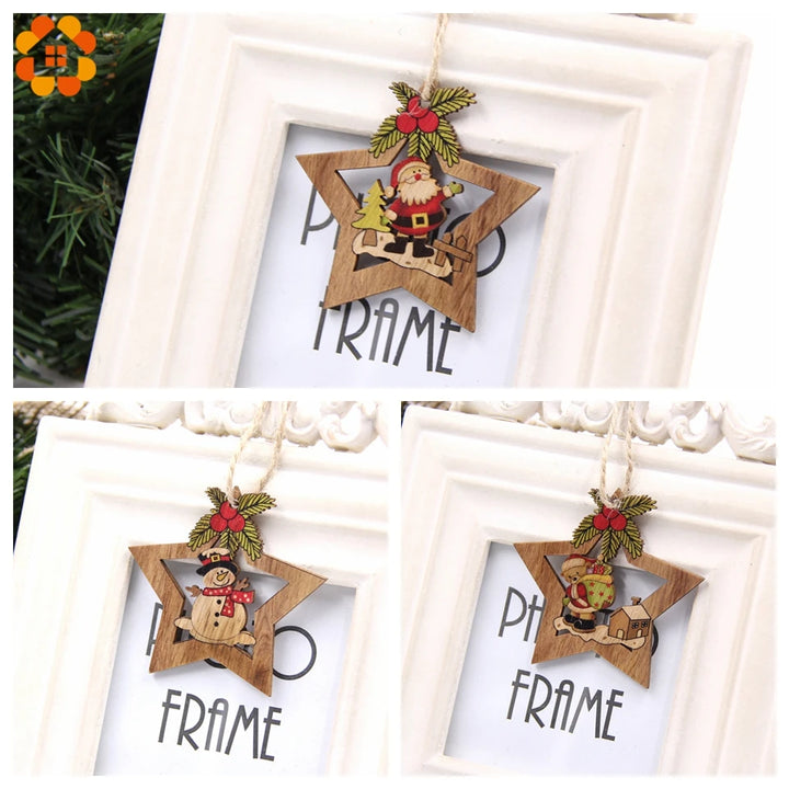 Wooden Christmas decorations for home