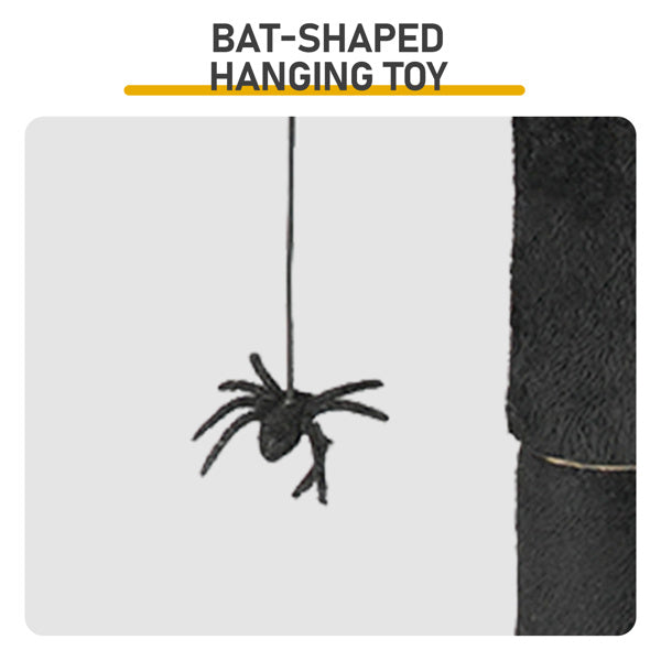 Scary themed cat scratch tower