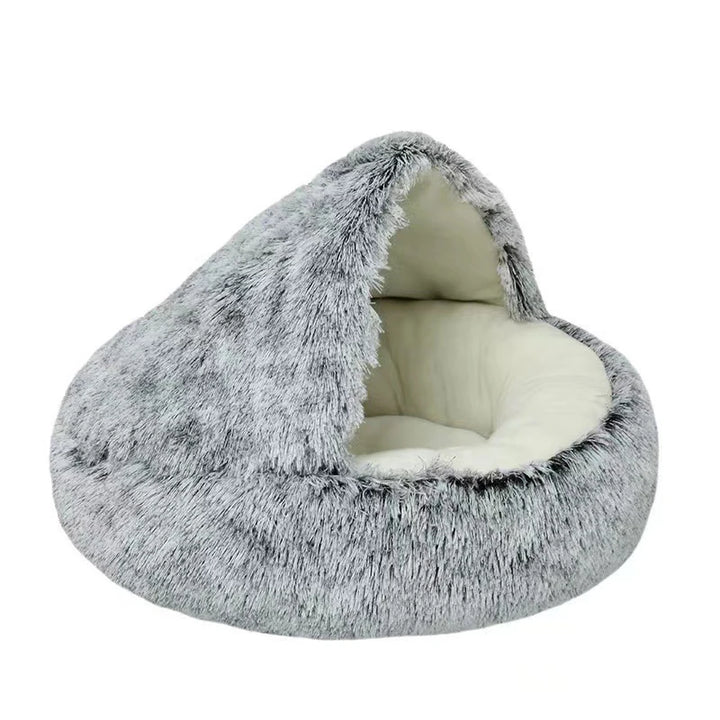 Cat Bed Pet Mattress Warm Soft Plush Pet Bed with Cover Round  Cat Dog  Sleeping Nest Cave for Small Dogs kitten