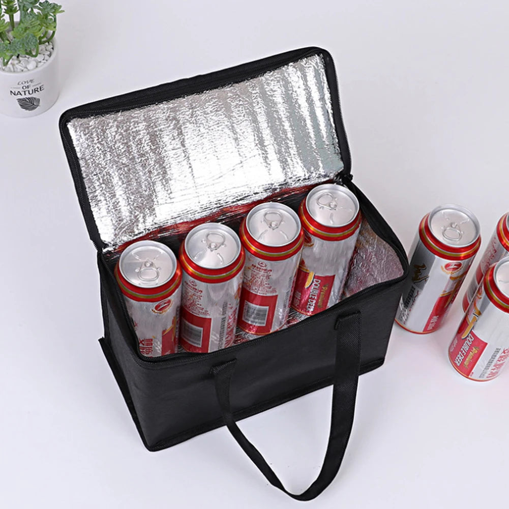 Thermal Cooler Bag - Portable Insulated Picnic Lunch Box, Beer and Drink Organizer