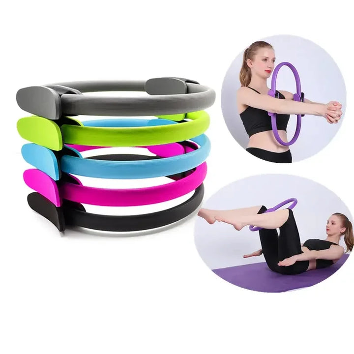 1Pcs Brand New Yoga Fitness Ring Circle Pilates Women Girl Exercise