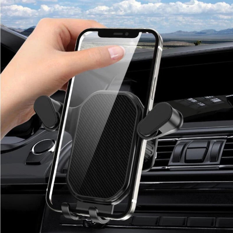 Universal Car Phone Holder, Gravity Mobile Stand, GPS Support, Air Vent Mount for IPhone 14 13 12 11 Pro Max XR Xiaomi Samsung