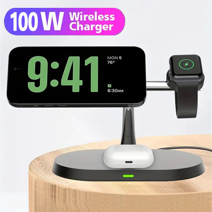 3 In 1 Wireless Fast Charging Station For iPhone 12 13 14 15| Apple Watch 9 8 7 6 5 Series |Airpods 2 3 Pro