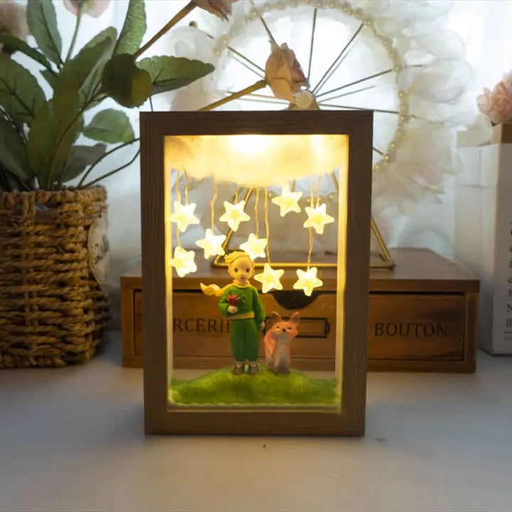 The Little Prince Night Light - Handmade DIY Photo Frame, Perfect for Bedroom Decor and Gifts