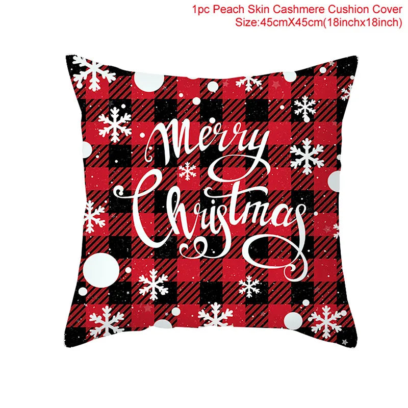 Pillow Cover Print with Merry Christmas