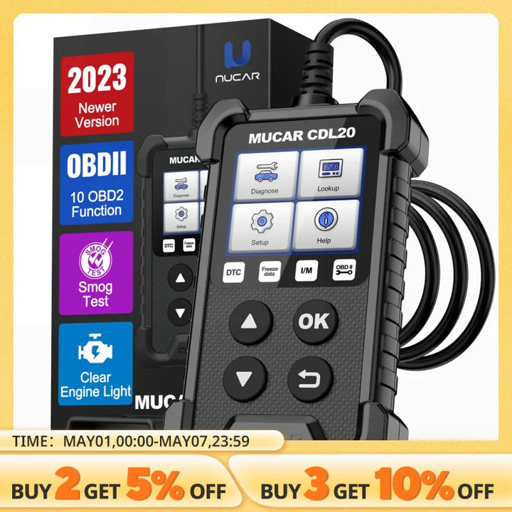 MUCAR CDL20 OBD2 Car Diagnostic Tools For Errors & Codes Scanners