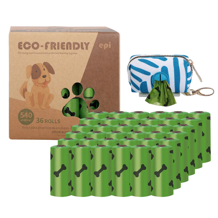 EPI Biodegradable Pet Garbage Bag Dog Poop Bags Dog Poop Bag Dispenser Dog Cleaning Supplies Dog Products for Dogs