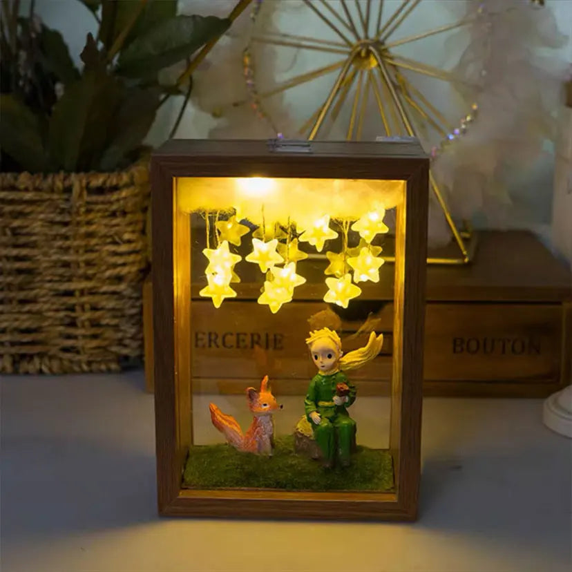 The Little Prince Night Light - Handmade DIY Photo Frame, Perfect for Bedroom Decor and Gifts