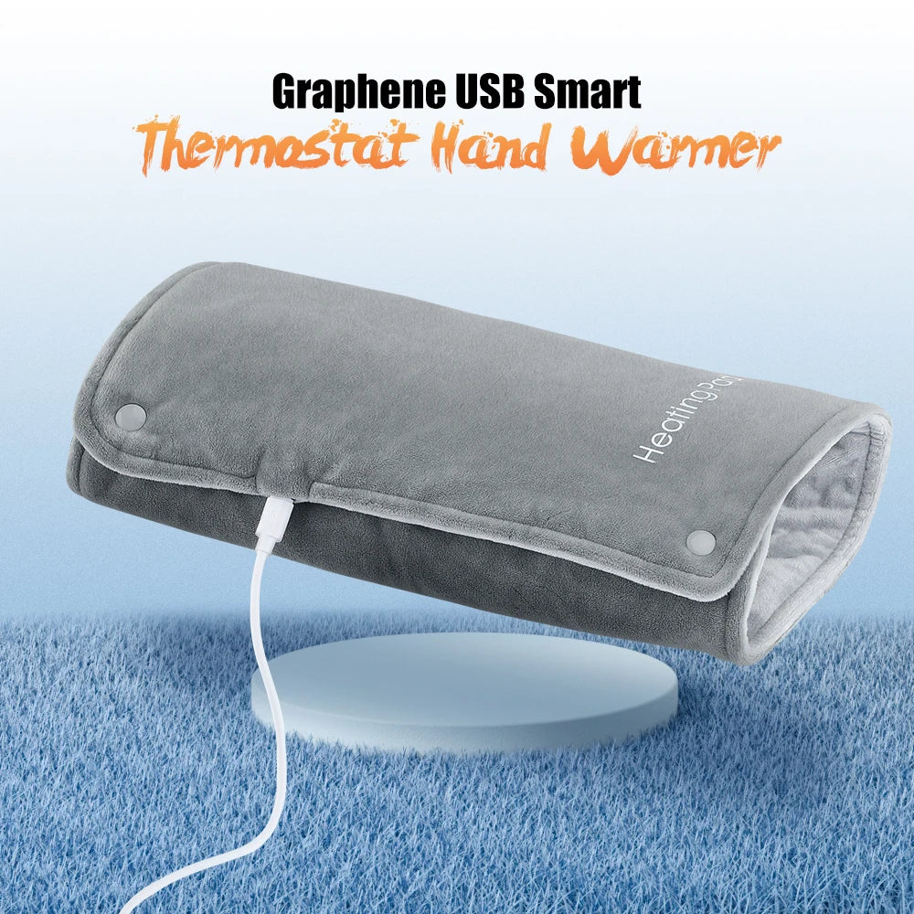 30x50cm USB Graphene Electric Heating Pad Portable Foot Heater Winter Hand Warmer Abdomen Waist Back Thermal Blanket Warming Mat