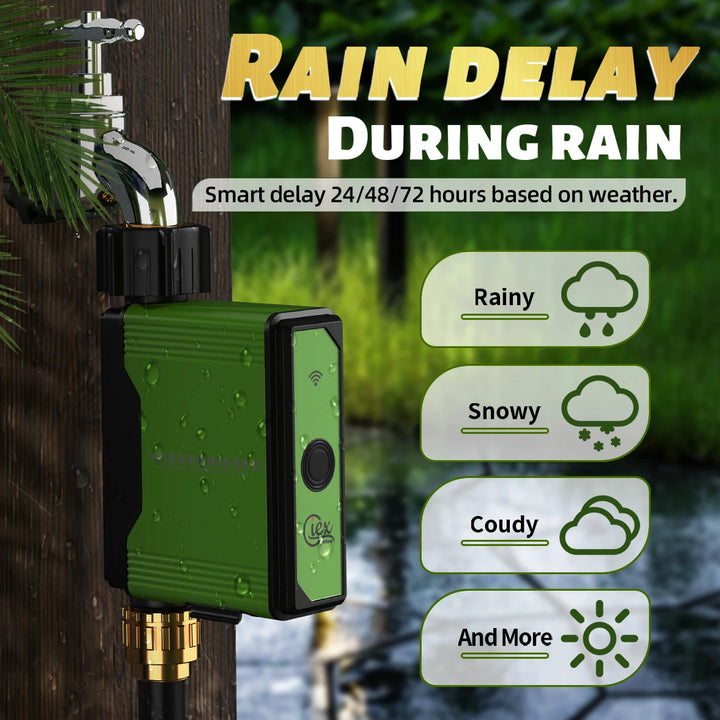 Smart Sprinkler Drip Irrigation System - Built-in Water Flow Recorder, TUYA Compatible