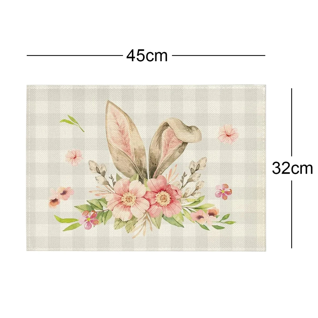 flower theme table mat