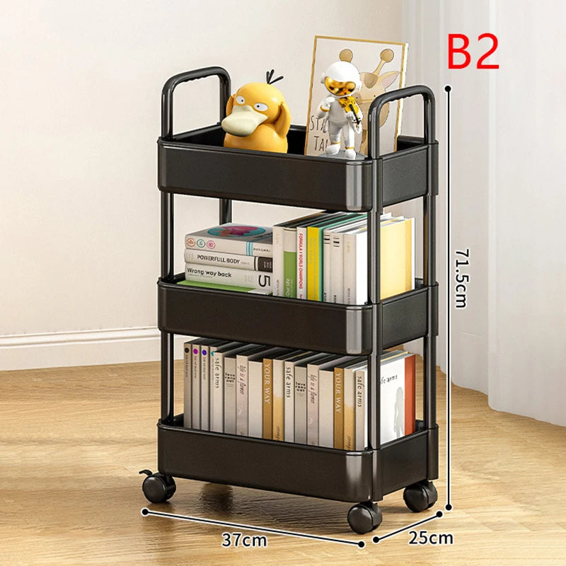 Trolley Rack Kitchen Floor Bedroom Multi-Layer Baby Snacks Mobile Bathroom Bathroom Storage Storage Rack
