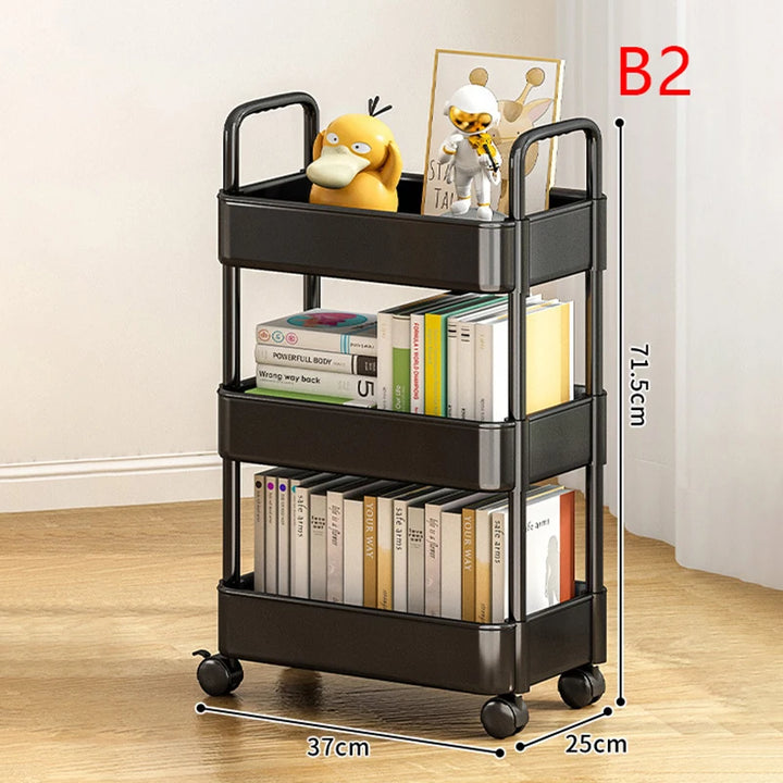 Trolley Rack Kitchen Floor Bedroom Multi-Layer Baby Snacks Mobile Bathroom Bathroom Storage Storage Rack
