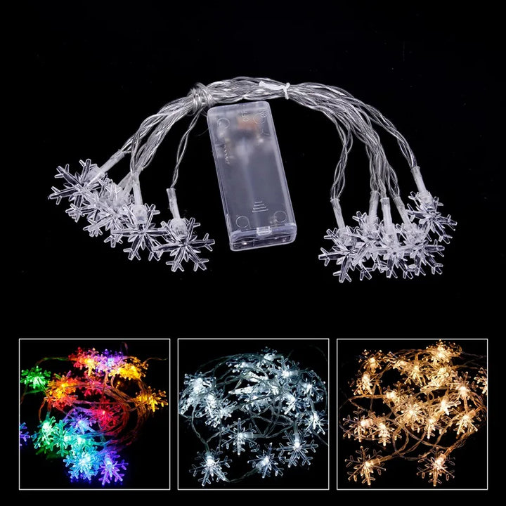 Snowflake Christmas LED Light Merry Christmas Decor for Home 2024 | Christmas Tree Ornaments Xmas Gifts New Year 2024