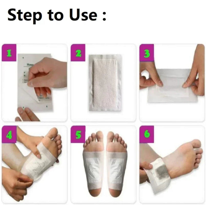 Korea Kinoki Cleansing Detox Leg Healthy Herbal Pads Feet Care Foot Spa Foot Care Dispel Dampness Sleep Well