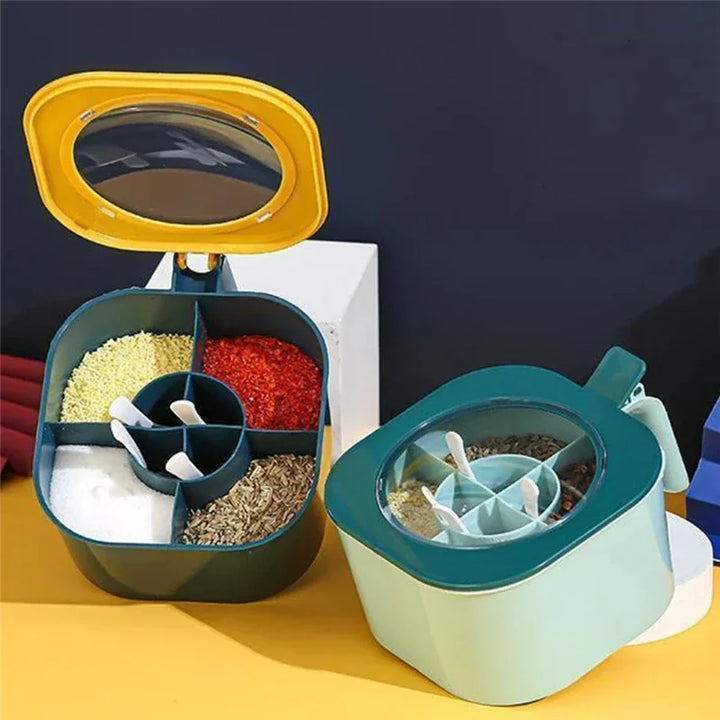 Sealing Seasoning Box with Handle Spoons