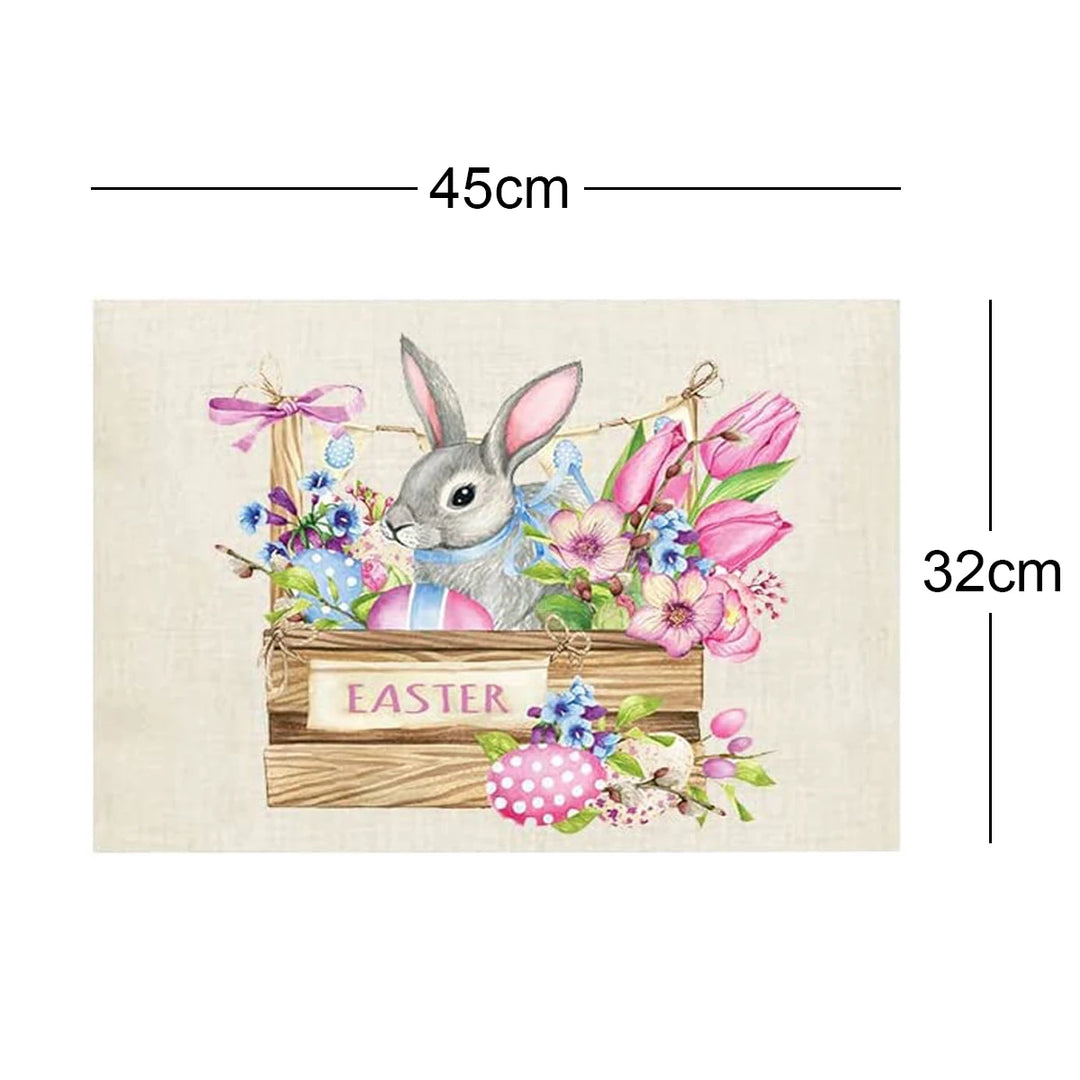 easter tablemats rabbit themed