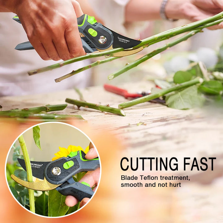 Stainless Steel Garden Pruning Shears | Scissors Cutter, Fruit Picking, Weed Cutting, Branches Pruner