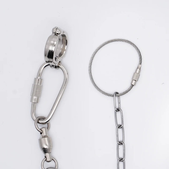 Secure Parrot Leg Chain Ring