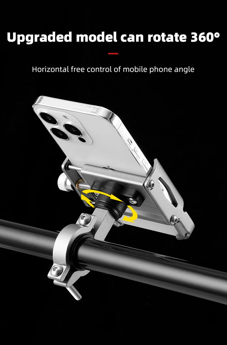 Secure Phone Mount for Bicycle and Motorcycle

