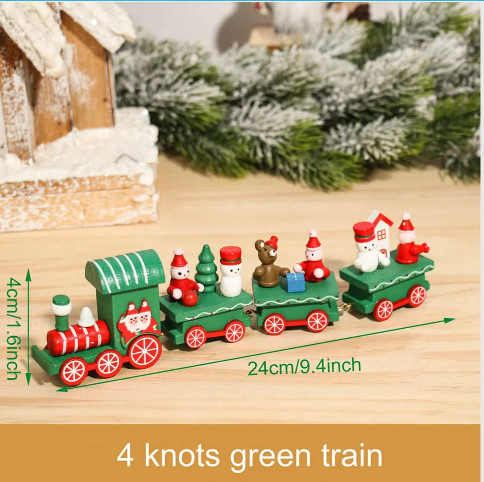 Christmas Train Merry Christmas Decorations For Home 2023 Cristmas Ornament Xmas Navidad Noel Gifts Happy New Year 2024