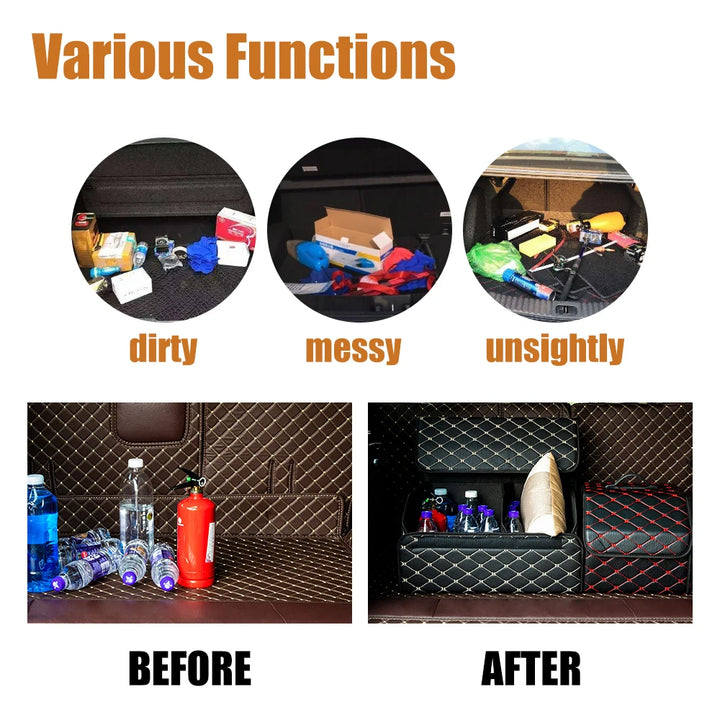 Car Trunk Multi-Purpose Organizer For Tools Storage, Emergency Items