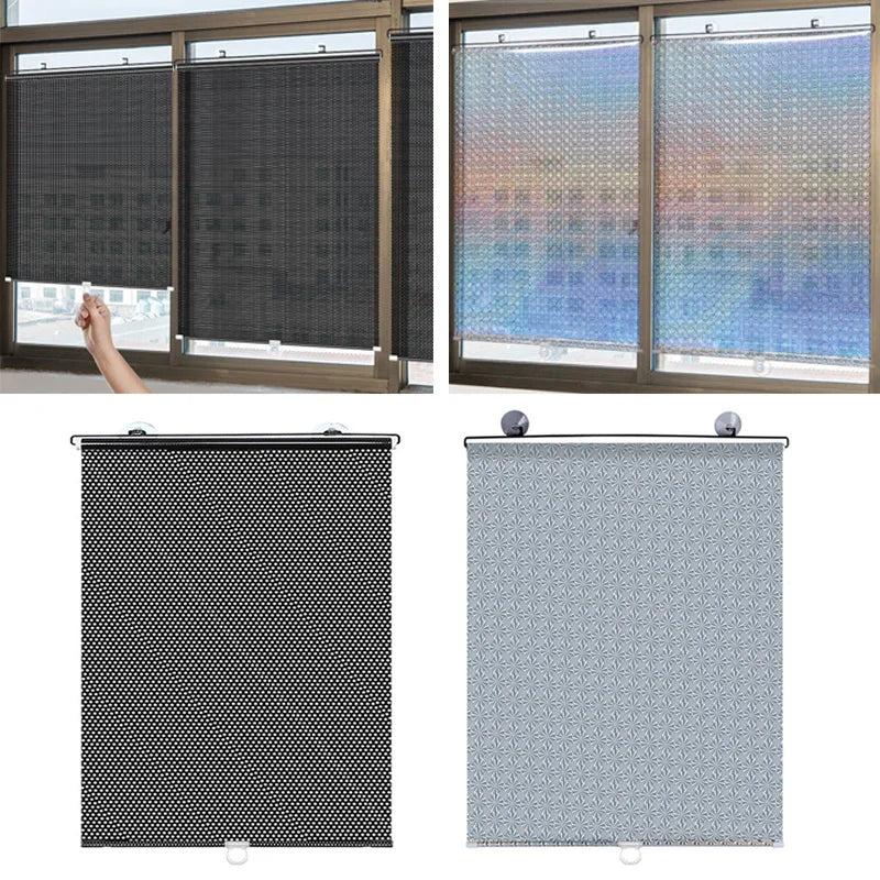 Sunshade Heat Insulation Window Curtain Screens For  Summer Home &  Office l Anti-UV l  Roller Shutter l Car Front Windshield Retractable Visor