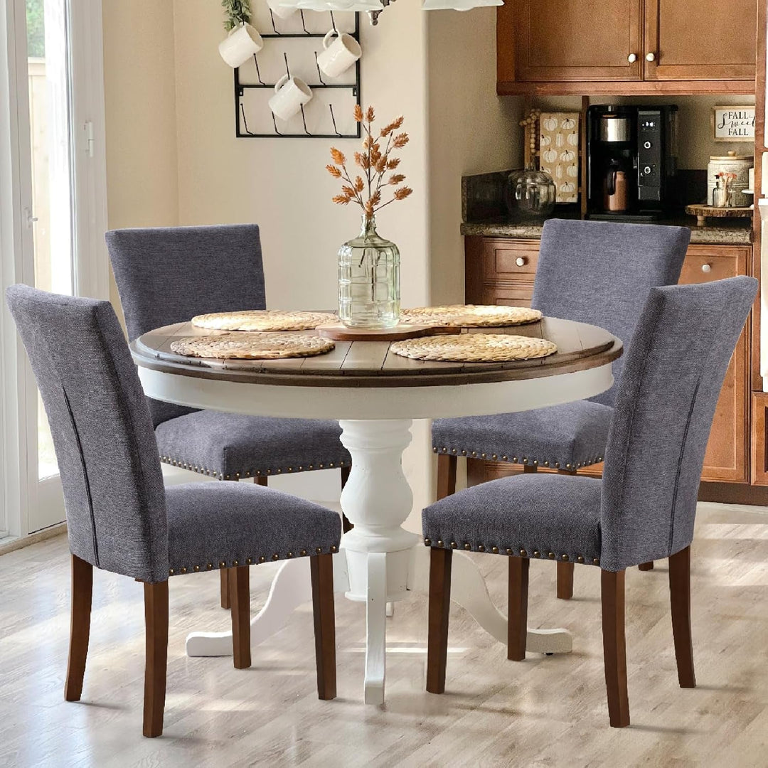 Set of 4 Upholstered Dining Chairs