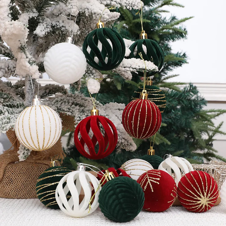 Set of 6 Christmas tree balls