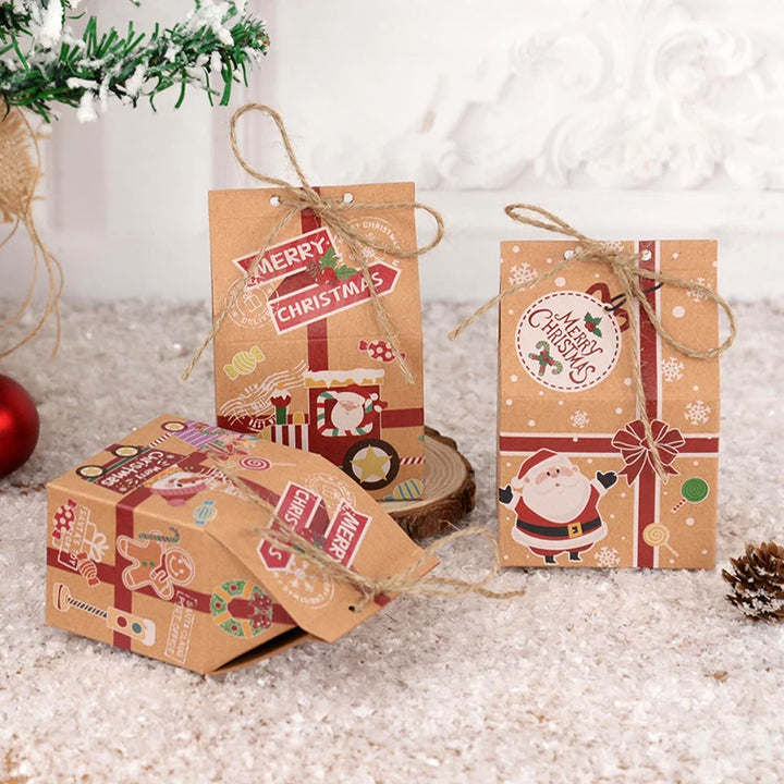 Set of Merry Christmas candy boxes