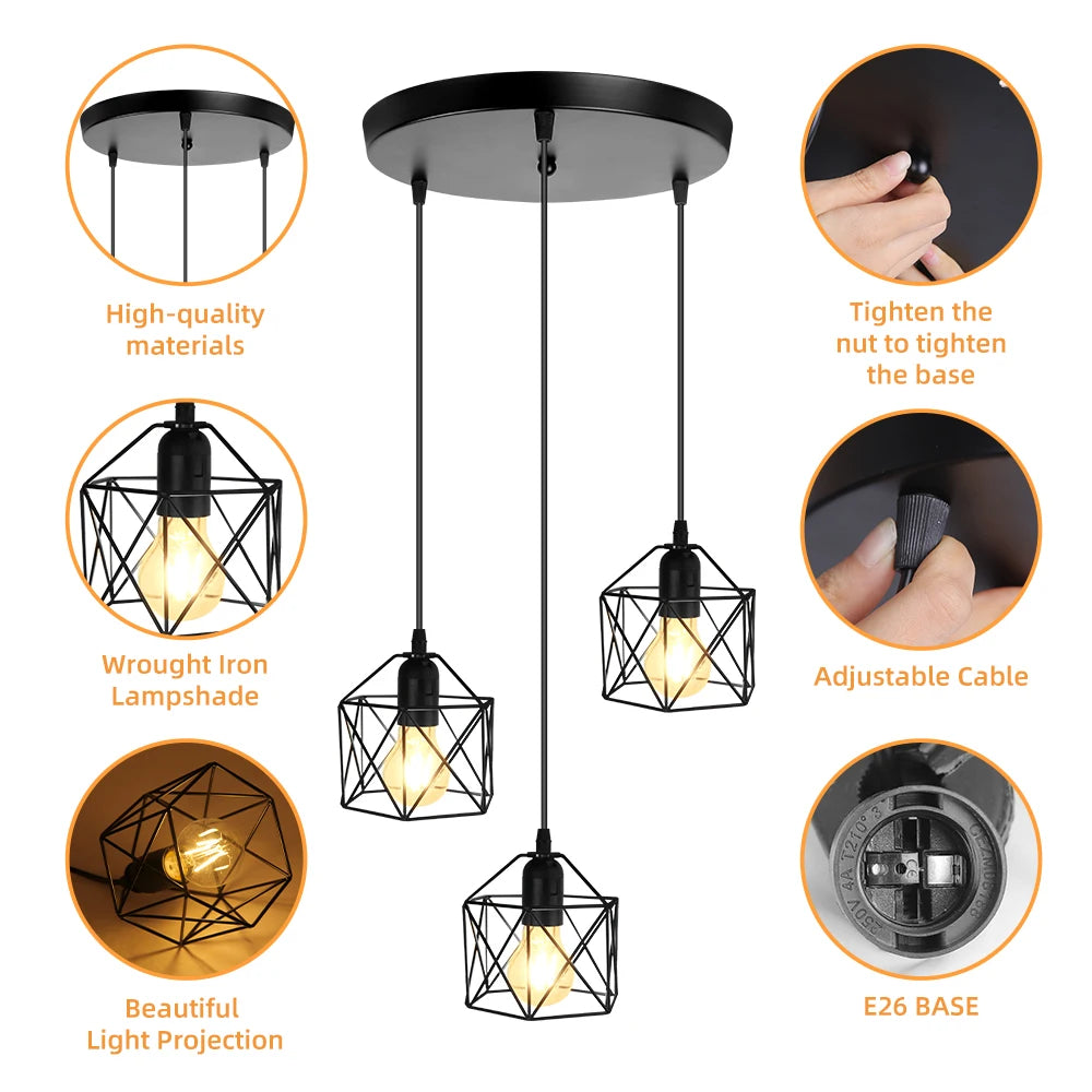 LED Ceiling Lighting Chandelier - Nordic Style Pendant Lamp for Home and Christmas Decor