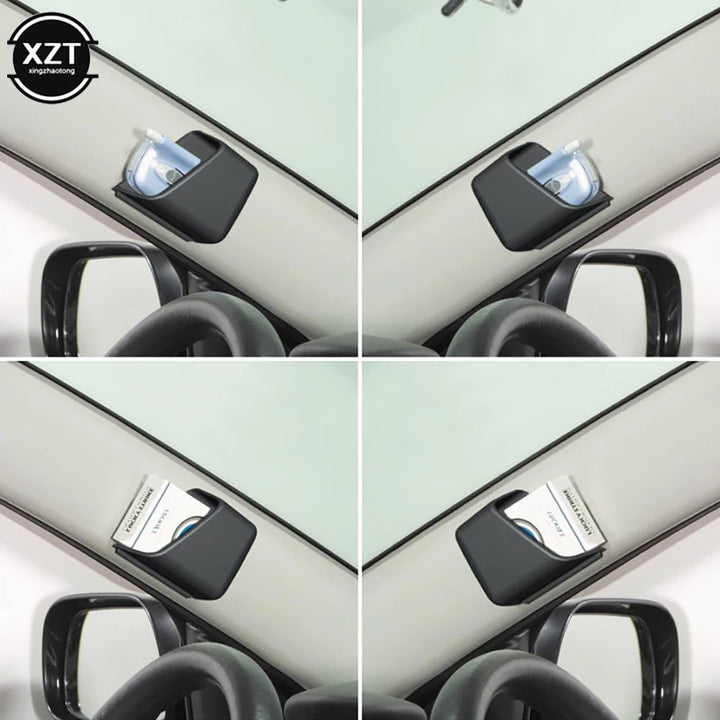 2Pcs Auto Sunglasses Organizer For Car, Universal Eyeglasses Holder With Pocket Car Accessories