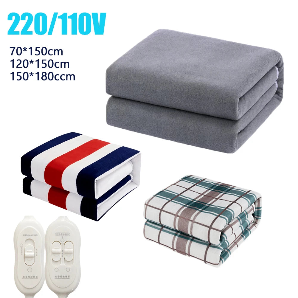 220V/110V Heated Electric Blanket Sheet| Fire Proof, Shock Proof Winter Blankets For Mattress