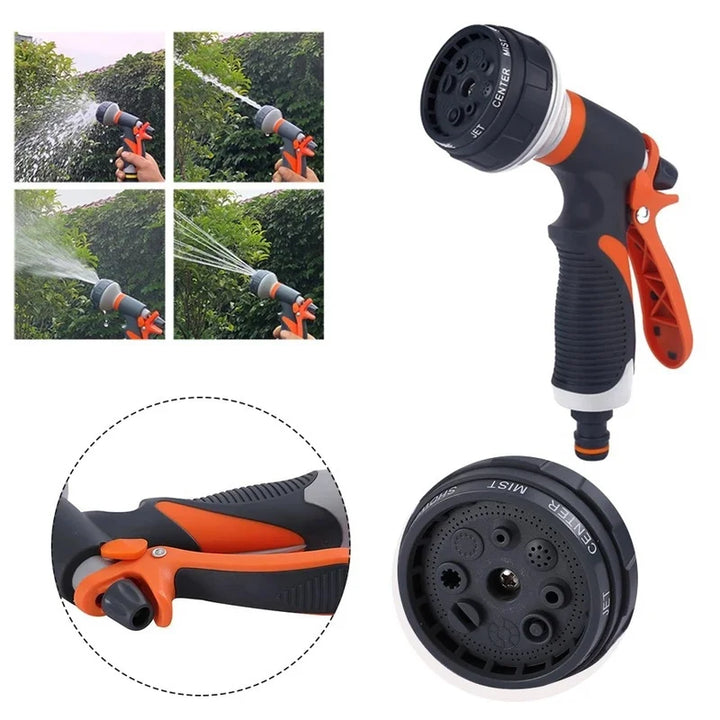 High Power Adjustable Pressure Nozzle | Garden Hose Nozzle | Car Wash Water Gun