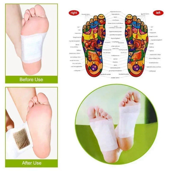 Korea Kinoki Cleansing Detox Leg Healthy Herbal Pads Feet Care Foot Spa Foot Care Dispel Dampness Sleep Well