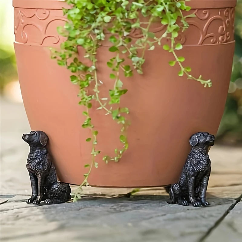 3PCS Animal Plant Pot Feet | Resin Flower Pot Supports, Garden Decor, Bonsai Holders