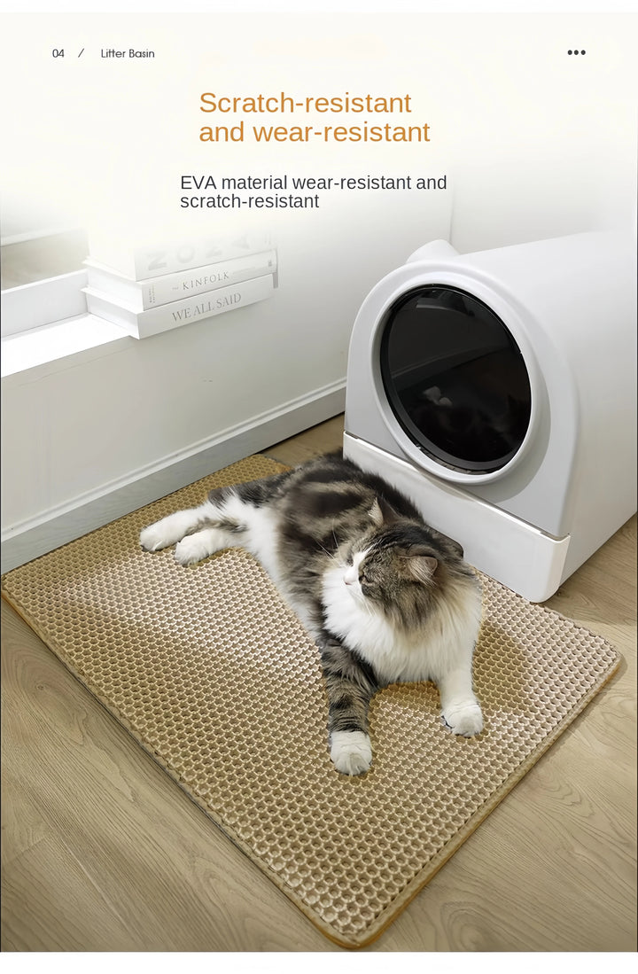 Large Size Cat Litter Mat Double Layer Waterproof Pet Litter Box Mat Non-slip Sand Cat Pad Washable Bed Mat Clean Pad Products