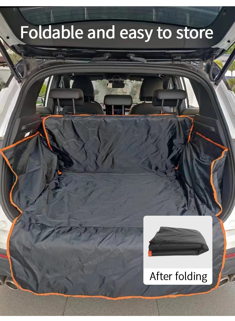 Waterproof Cargo Liner for Cars – Universal Fit Trunk Seat Cover | All-Season Rear Cargo Mat Protector