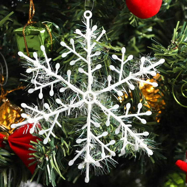 Shimmering snowflake ornaments for holidays