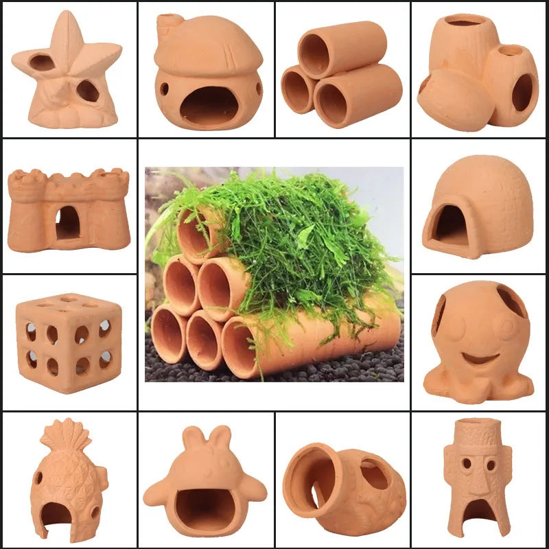 Shrimp hiding ceramic shelter