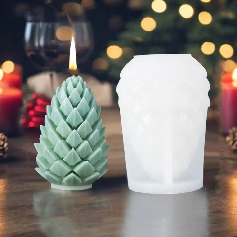 Silicone Candle Mold for Christmas Snowflake Pattern