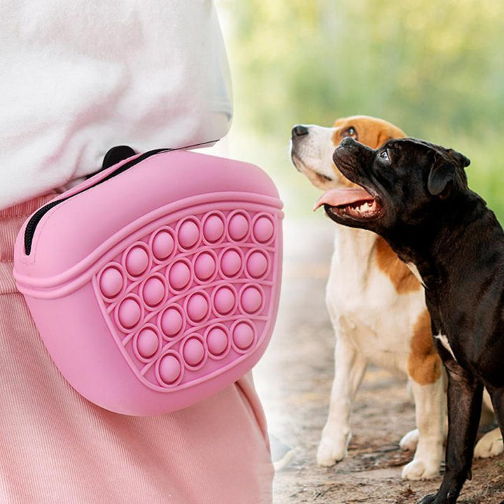 Silicone dog treat pouch training bag