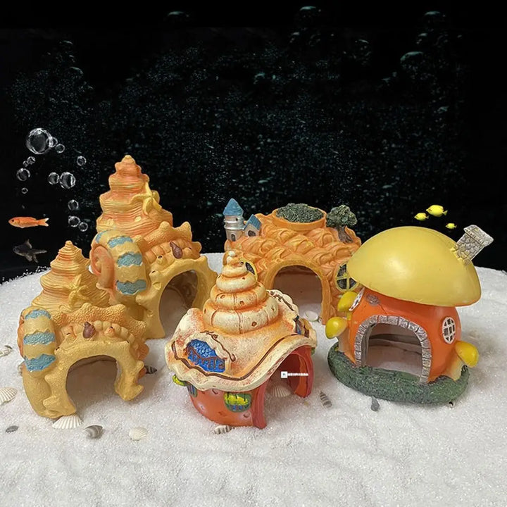 Simulation conch house for aquarium decor