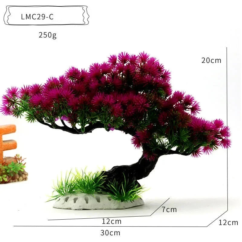 Simulation plants for aquarium landscaping