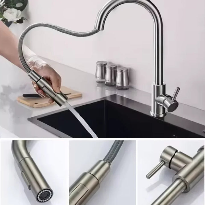 Single Handle Black Sink Faucet
