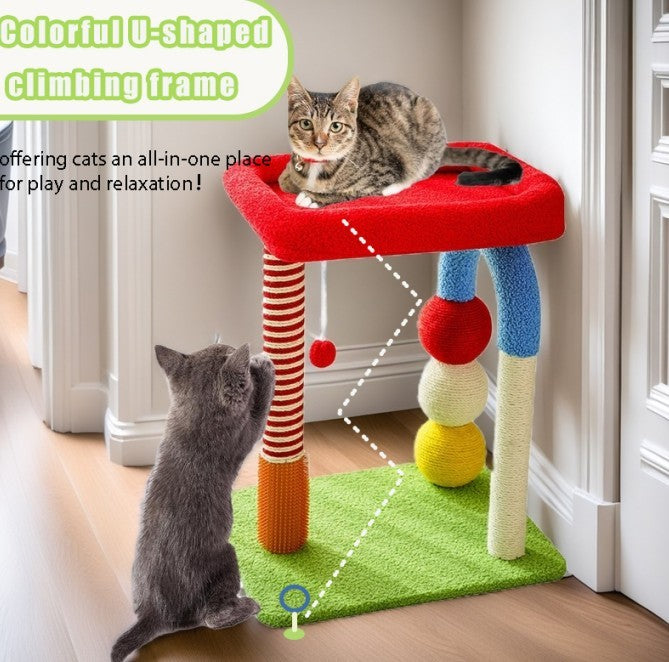 Sisal Scratching Cat Tree Furniture